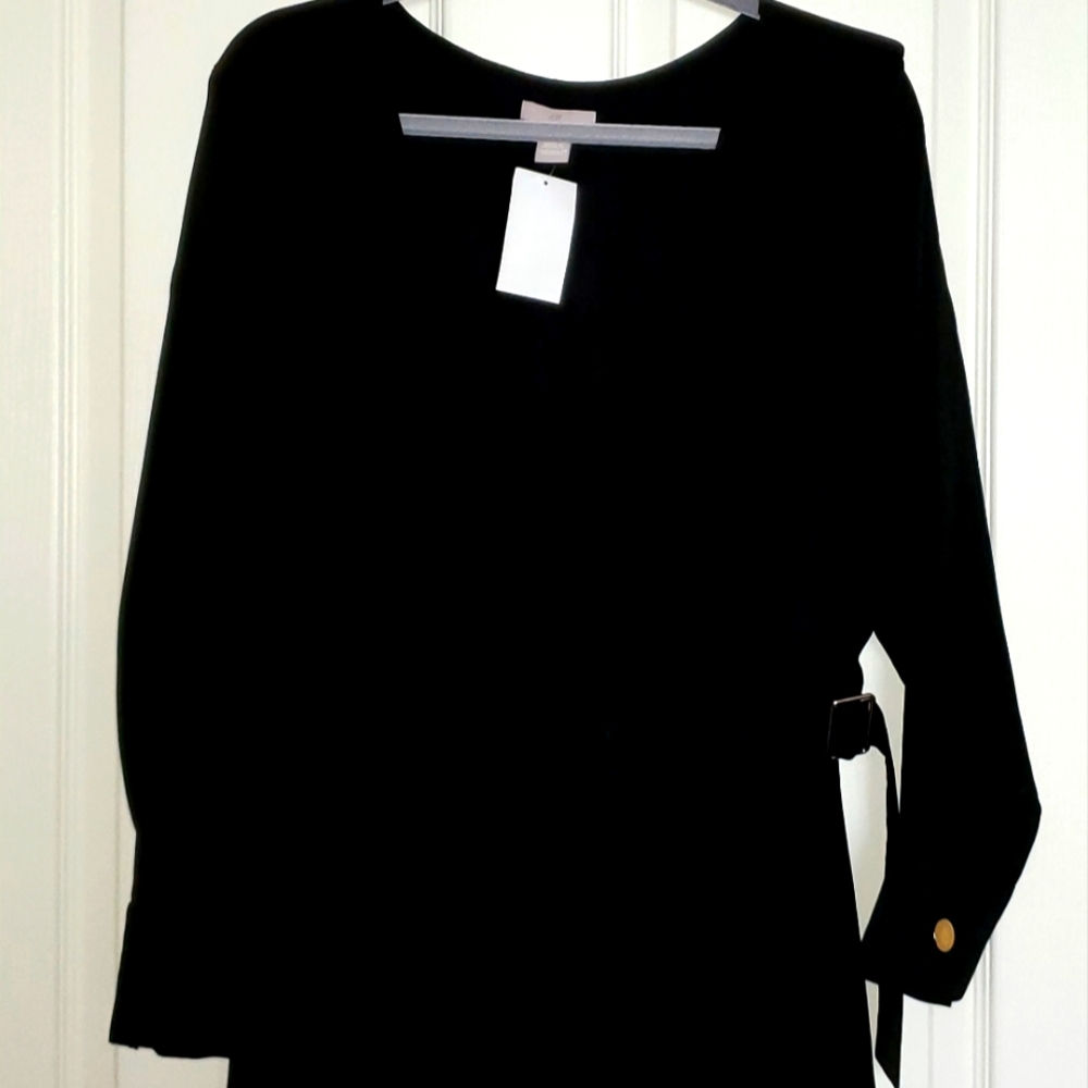 Gorgeous Faux-Waist Black Dress by H&M. NWT. XXL.